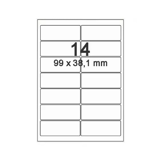 MULTIMEDS - ETIQUETTES 99X38 MM - PACK DE 7000