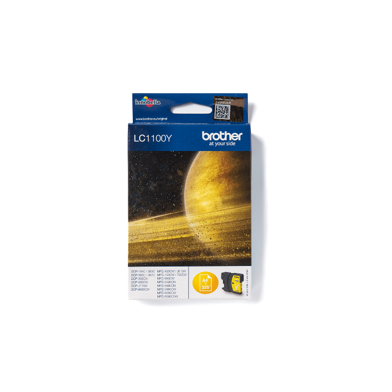 BROTHER - LC1100Y - CARTOUCHE JAUNE BROTHER - LC1100Y - CARTOUCHE JAUNE