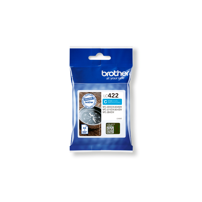 BROTHER - LC422C - CARTOUCHE CYAN