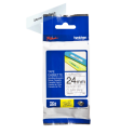 BROTHER - TZE 151 - RUBAN 24MM NOIR/FOND TRANSPARENT