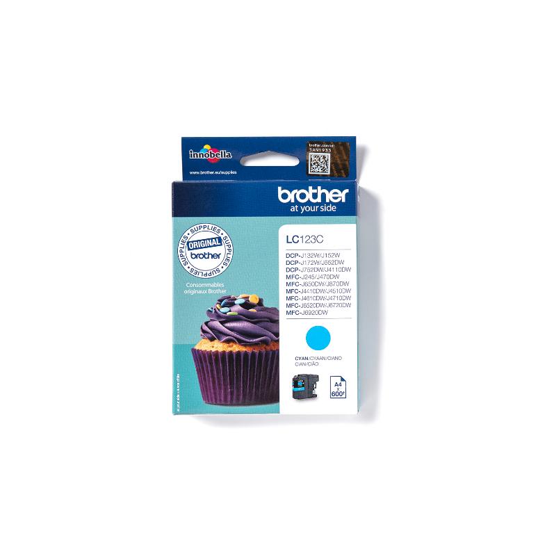 BROTHER - LC123C - CARTOUCHE CYAN