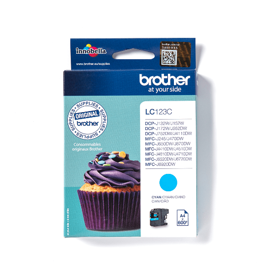 BROTHER - LC123C - CARTOUCHE CYAN