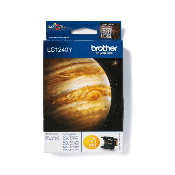 BROTHER - LC1240Y - CARTOUCHE JAUNE BROTHER - LC1240Y - CARTOUCHE JAUNE