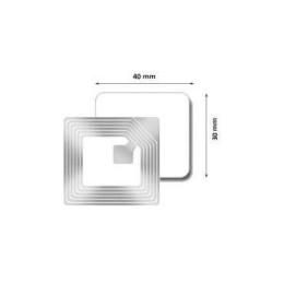 2000 ETIQUETTES RF -  30 X 40 MM - BLANCHES