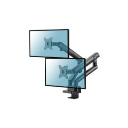 SUPPORT DE BUREAU NOIR - 2 ÉCRANS