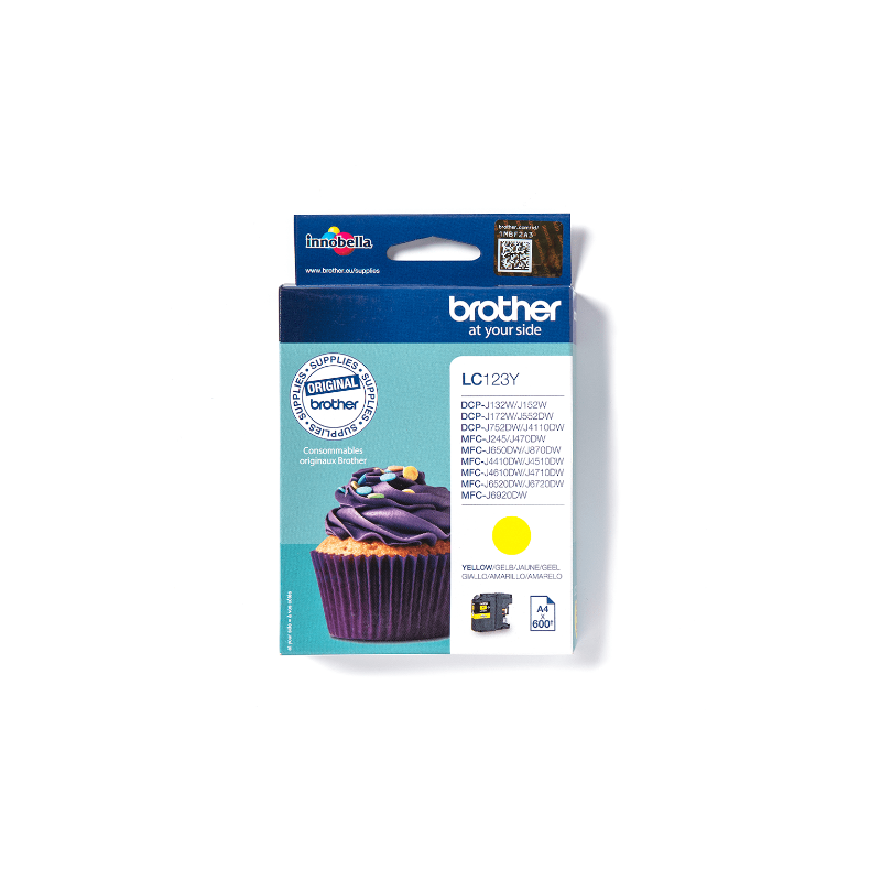BROTHER - LC123Y - CARTOUCHE JAUNE