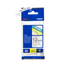 BROTHER - TZE 231 - RUBAN 12MM NOIR/FOND BLANC