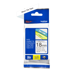 BROTHER - TZE 241 - RUBAN 18MM NOIR/FOND BLANC