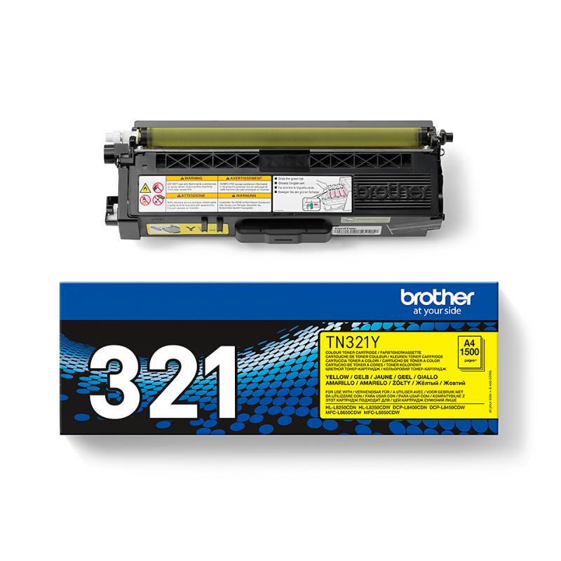 BROTHER - TN321Y - TONER JAUNE BROTHER - TN321Y - TONER JAUNE