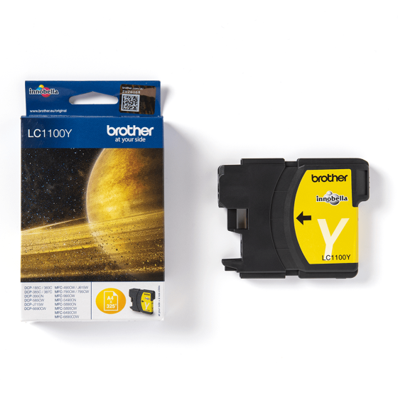 BROTHER - LC1100Y - CARTOUCHE JAUNE BROTHER - LC1100Y - CARTOUCHE JAUNE