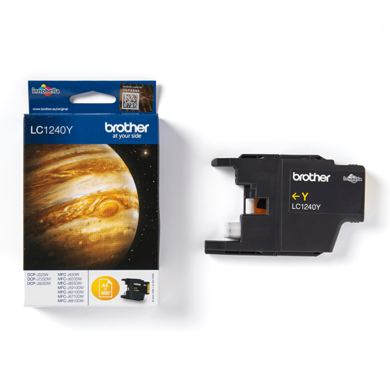 BROTHER - LC1240Y - CARTOUCHE JAUNE BROTHER - LC1240Y - CARTOUCHE JAUNE