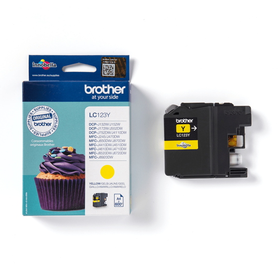 BROTHER - LC123Y - CARTOUCHE JAUNE