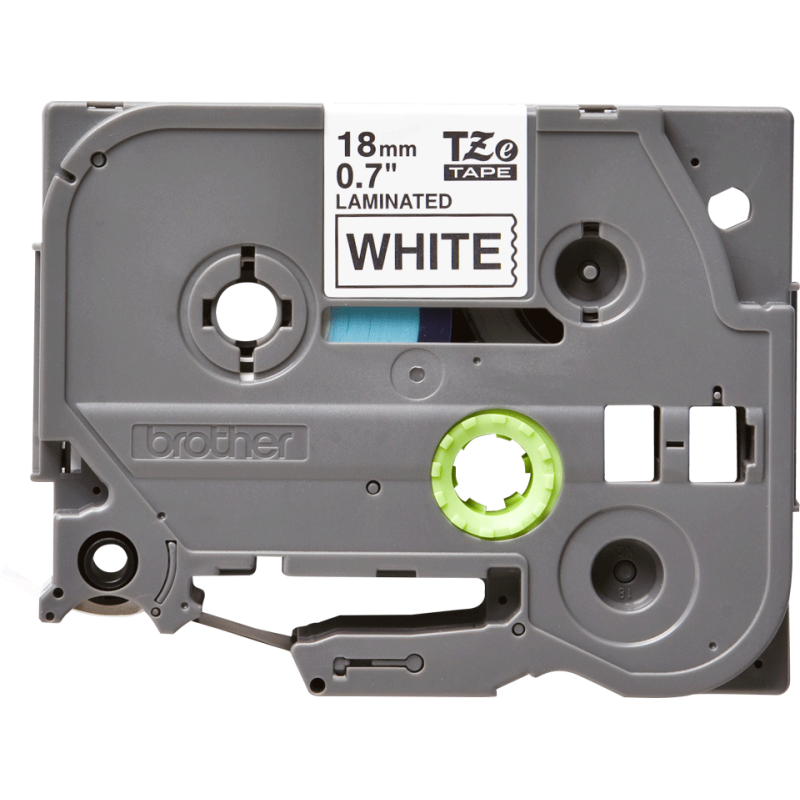 Brother TZe‑241 – Ruban 18 mm Noir/Blanc laminé