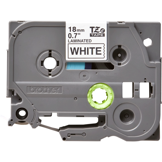 Brother TZe‑241 – Ruban 18 mm Noir/Blanc laminé