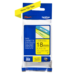 BROTHER - TZE 641 - RUBAN 18MM NOIR/FOND JAUNE