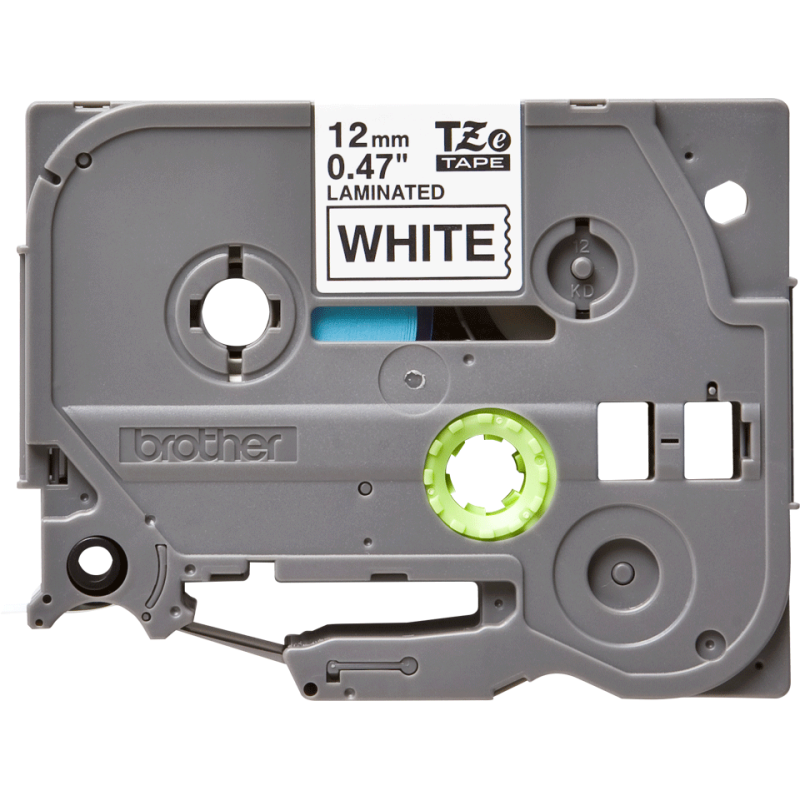 Ruban Brother TZe-231 – 12 mm Noir sur Blanc – P-Touch