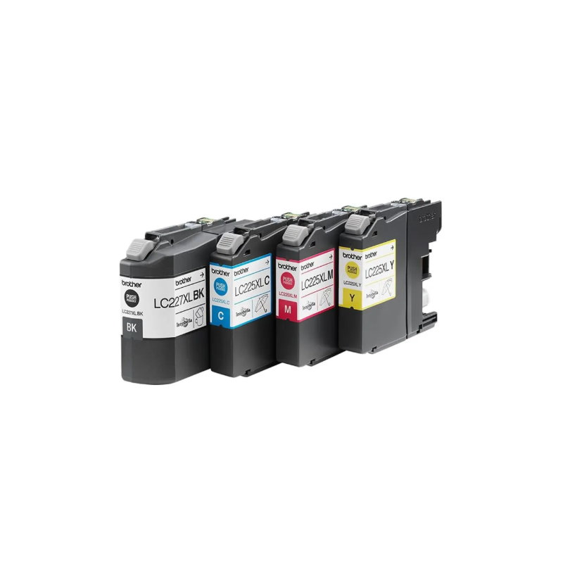 BROTHER -  LC227XLBK + LC225C/M/Y - PACK 4 CARTOUCHES