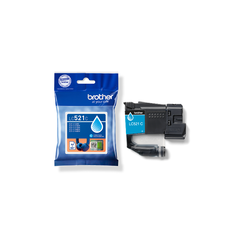 BROTHER - LC521C - cartouche cyan 