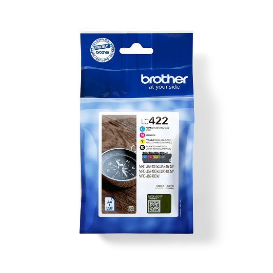 BROTHER - LC422BK/C/M/Y - PACK 4 CARTOUCHES BROTHER - LC422BK/C/M/Y - PACK 4 CARTOUCHES
