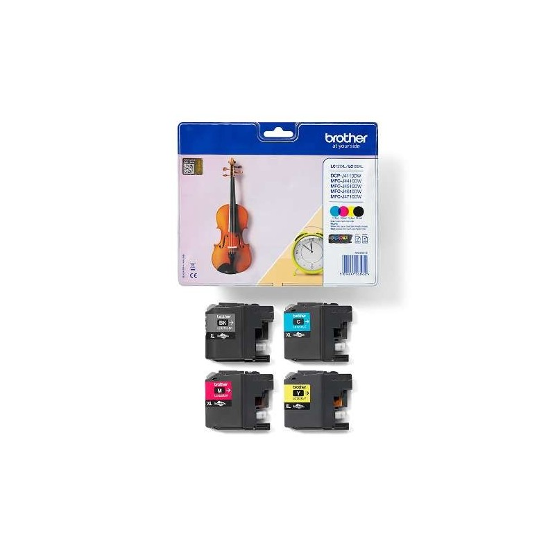 BROTHER - LC127XL + LC125C/M/Y - PACK XL . 4 CARTOUCHES