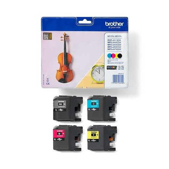 BROTHER - LC127XL + LC125C/M/Y - PACK XL . 4 CARTOUCHES
