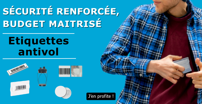 non connecté - étiquettes antivol
